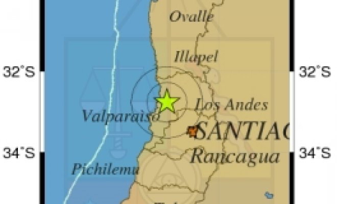 Sismo de mediana intensidad en la V Región