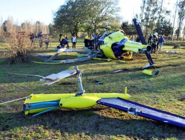 Un muerto dejó como saldo la caída de un helicóptero cerca de San Fernando