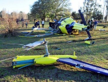 Mañana rescatarían cuerpo del piloto de helicóptero que se estrelló a unos 23 kilómetros de Las Termas del Flaco