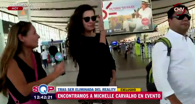 Sorprenden a Michelle Carvalho realizando evento discotequero
