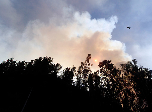 Onemi mantiene Alerta Roja en comuna de Melipeuco ante propagación de incendios forestales