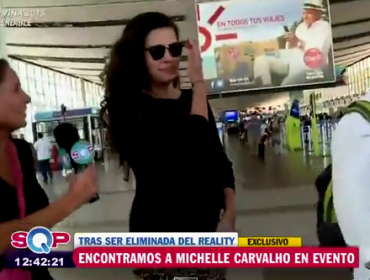 Sorprenden a Michelle Carvalho realizando evento discotequero