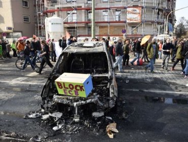 La Policía detiene a 18 personas en Fránkfurt por perturbar el orden