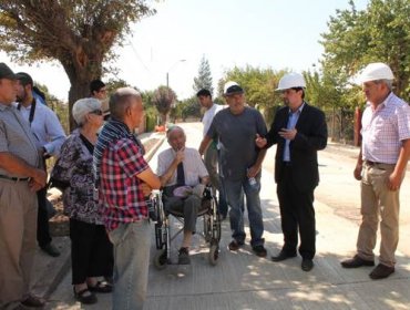 Obras de pavimentación del Minvu dan una nueva imagen a la comuna de Rinconada