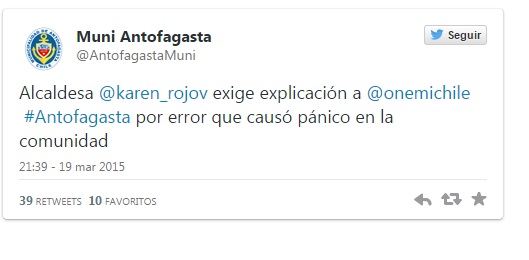 Activación de alarma de tsunami en Antofagasta fue debido a una falla técnica