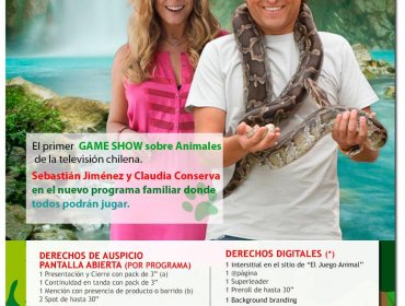 “El Juego Animal”: Programa de Claudia Conserva y Sebastián Jiménez en TVN ya tiene fecha de estreno