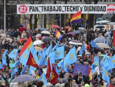 Las Marchas por la Dignidad toman Madrid para reclamar pan, trabajo y techo