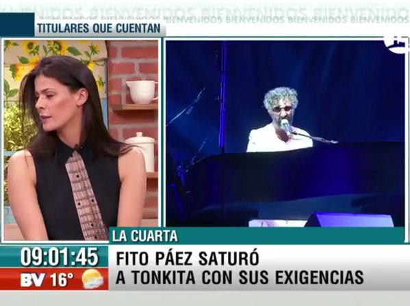 El desagradable momento entre Tonka Tomicic y Fito Páez que indignó a la animadora