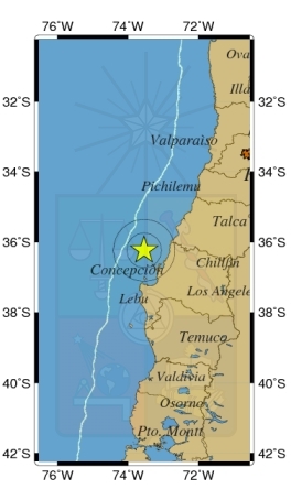 Sismo de 4.6 grados se percibe en la región del Maule