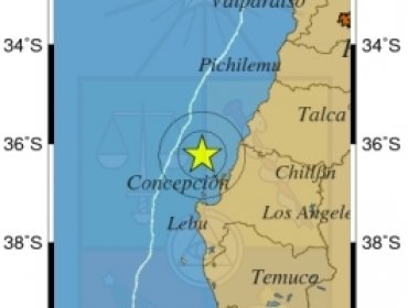 Sismo de 4.6 grados se percibe en la región del Maule