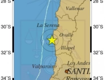 Sismo de 4,9 Richter se registra en La Serena