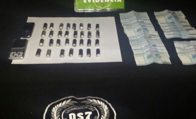 OS-7 de Carabineros incauta 31 ovoides de cocaína de alta pureza en Valparaíso