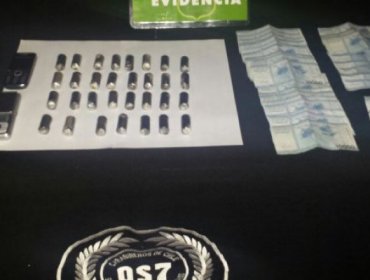 OS-7 de Carabineros incauta 31 ovoides de cocaína de alta pureza en Valparaíso