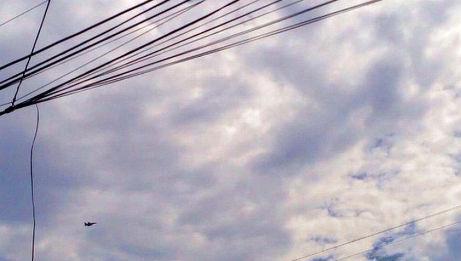 Temuco: Vuelo de F-16 causan curiosidad y críticas entre transeúntes