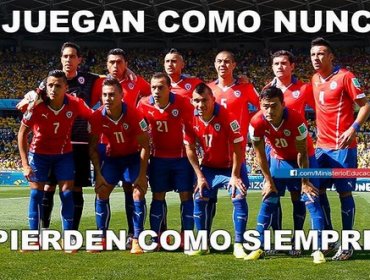 Ríete con los memes más graciosos de la derrota de Chile ante Brasil