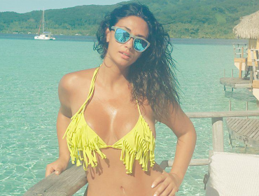 Pamela Díaz mató con estas imágenes en Tahití