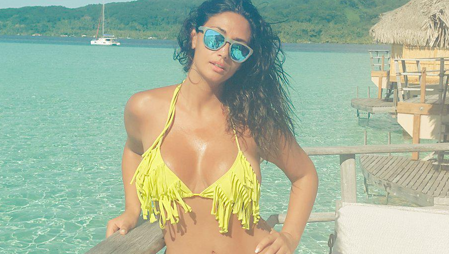 Pamela Díaz mató con estas imágenes en Tahití