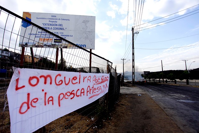 Se registran incidentes en Gran Concepción por manifestaciones de pescadores artesanales