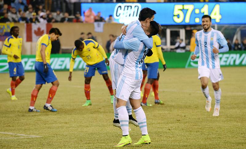 Ecuador perdió ante una sólida Argentina sin Messi