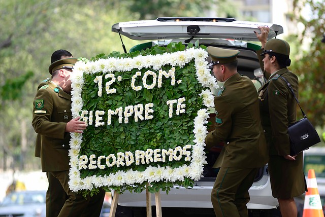 Despiden a Carabinero asesinado en conmemoración de Día del Joven Combatiente