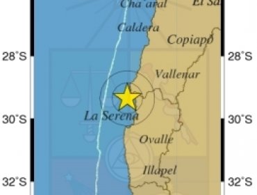 Sismo de magnitud 5,5 Richter remeció a las regiones de Atacama y Coquimbo