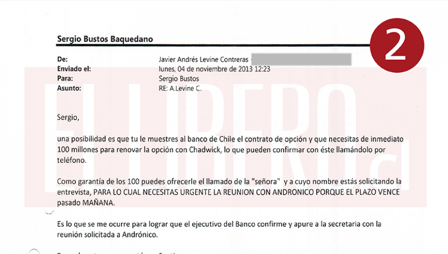 Caso Caval: Revelan mails donde involucran a “La Señora” para concretar reunión con Luksic