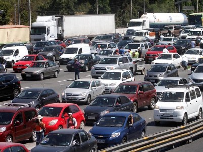 Semana Santa: Alta congestión se registró en la Ruta 5 Sur