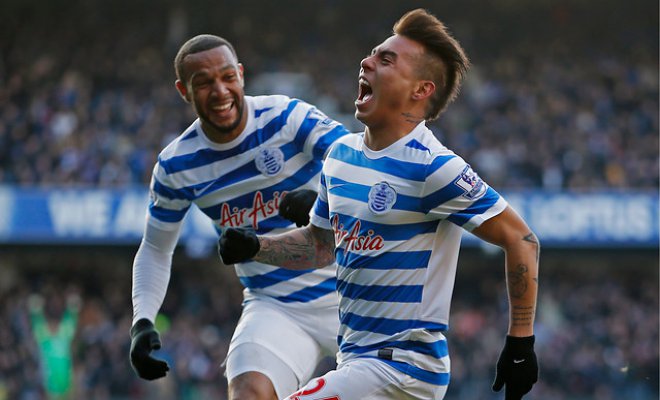 Eduardo Vargas anotó y salió lesionado en vital triunfo del QPR por la Premier