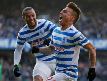 Eduardo Vargas anotó y salió lesionado en vital triunfo del QPR por la Premier