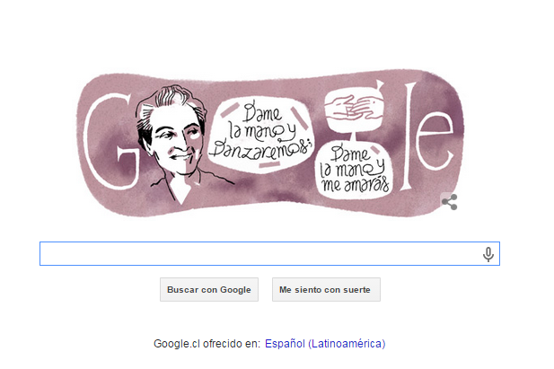 Google crea nueva doodle para recordar los 126 años de la poetisa Gabriela Mistral