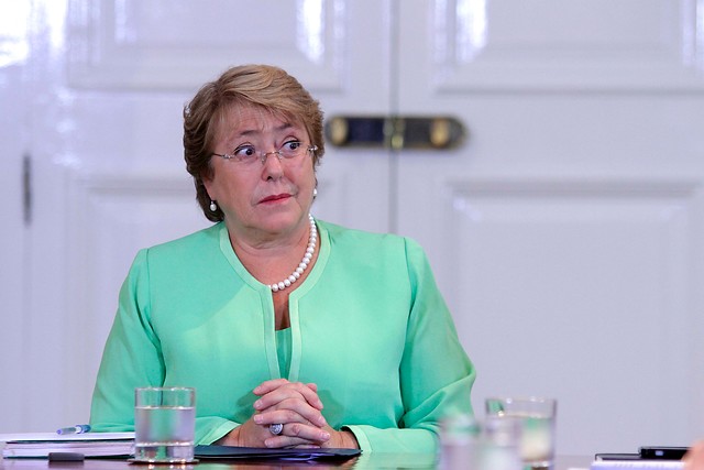 Presidenta Bachelet en medio de crisis política: "No he pensado en renunciar ni pienso hacerlo"