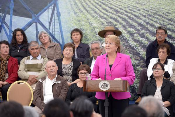 Bachelet anunció $70.756 millones para los servicios de agua potable rural