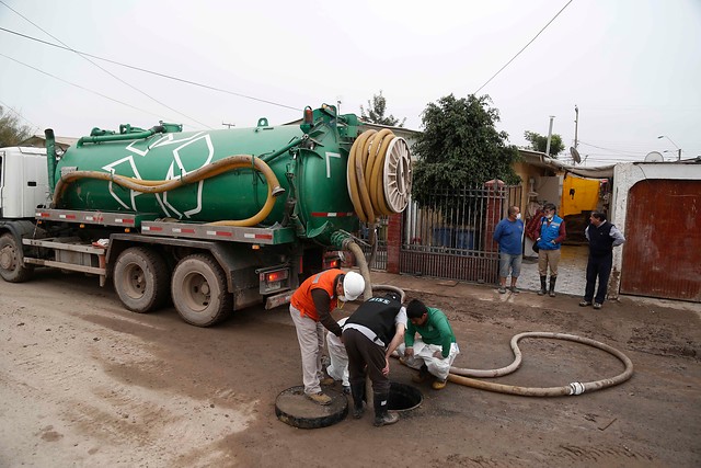 Al menos casi una decena de alcantarillados han sido habilitados en Copiapó