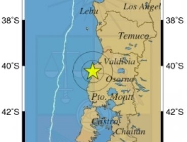 Sismo de 4.7 grados se percibió este lunes entre La Araucanía y Los Lagos