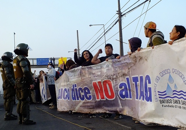 Mira las fotos de la protesta en Lampa por cobro del TAG