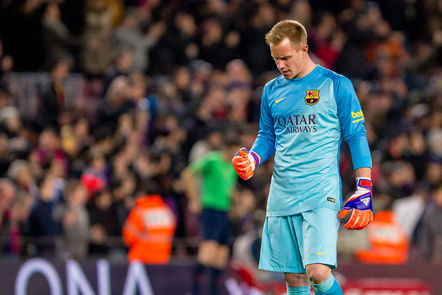 Ter Stegen: "Es duro para mí aceptar que me estoy pasando la Liga en el banco"