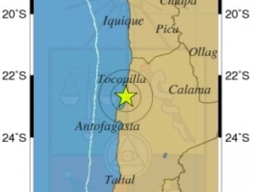 Sismo de 4.4 grados se registró en la Región de Antofagasta