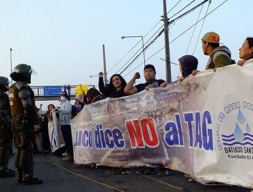 Mira las fotos de la protesta en Lampa por cobro del TAG