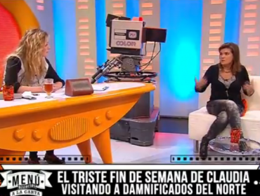 Claudia conserva se emociona al contar su trágica experiencia en la catástrofe en el norte