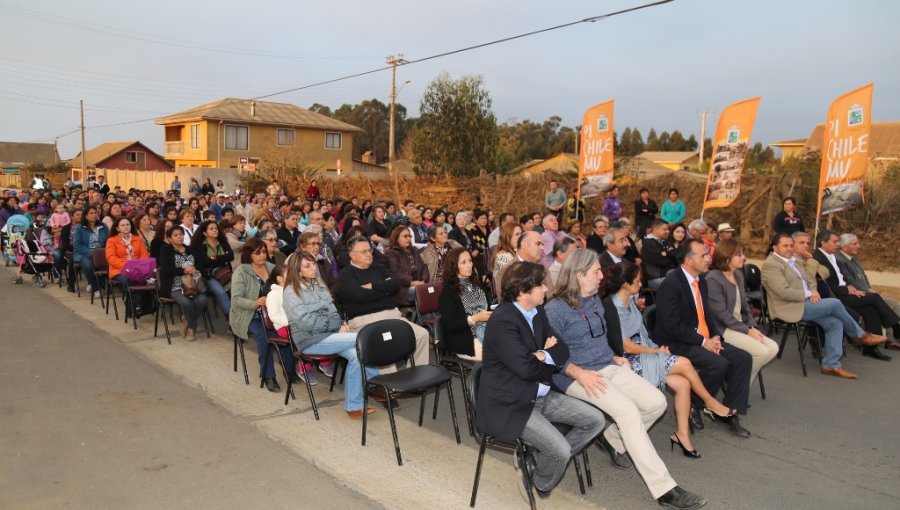 Vecinos de Pichilemu celebraron mejora de Avenida Cáhuil