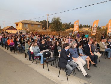 Vecinos de Pichilemu celebraron mejora de Avenida Cáhuil