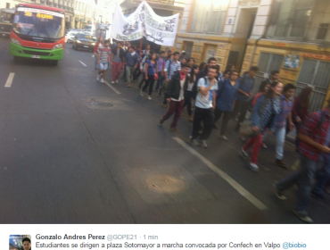 Minuto a Minuto: Marcha convocada por la Confech