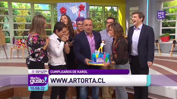 Así sorprendieron a Karol Dance en Mucho Gusto por su cumpleaños