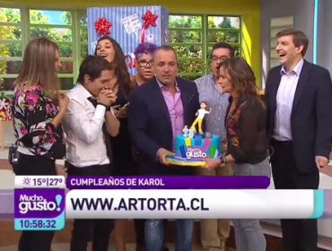 Así sorprendieron a Karol Dance en Mucho Gusto por su cumpleaños