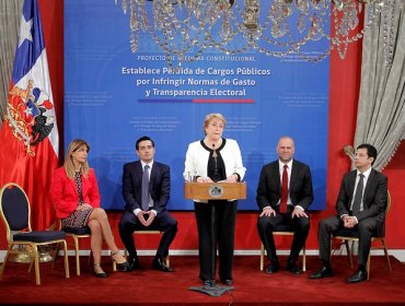 Financiamiento de Campañas: Bachelet presenta proyecto que pretende destituir a quienes no cumplan con la ley