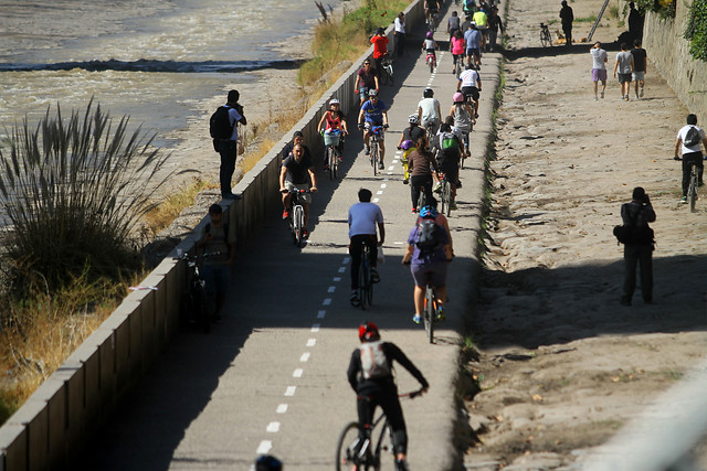 A las 10 horas comienza segundo día de pedaleo y caminata en "Yo Vivo Mapocho"