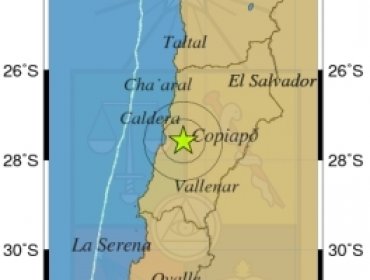 Sismo de mediana intensidad sacude a la Región de Atacama