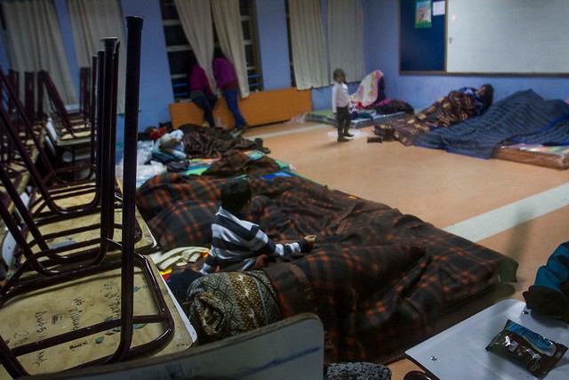 Puerto Varas: Imágenes de las familias en albergues tras la erupción del volcán Calbuco