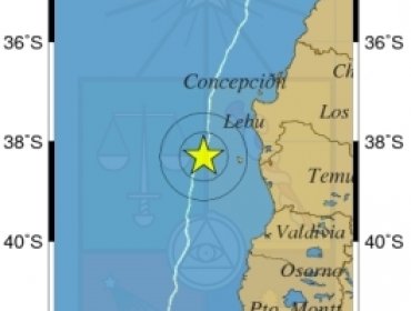 Sismo de 4.8 grados Richter se percibe en la región del Bio Bío