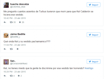 Tuiteros se burlan sin piedad del vestido de Kel Calderón en Vértigo